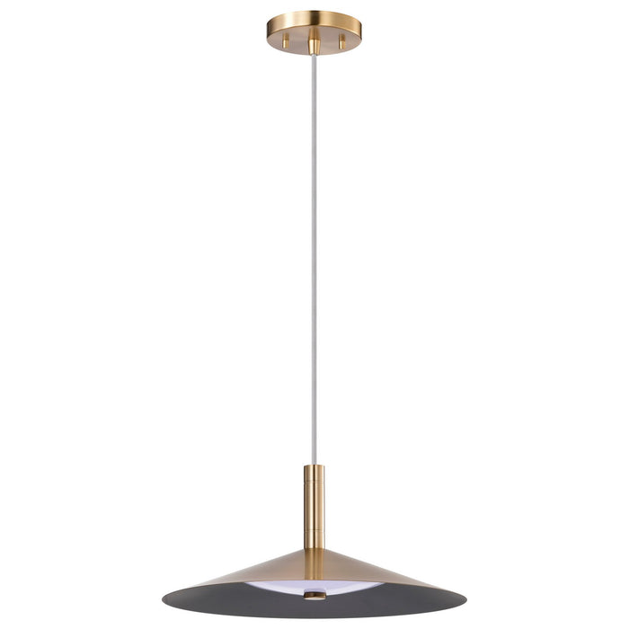 Nuvo Lighting 62-2092 LED Pendant, Burnished Brass