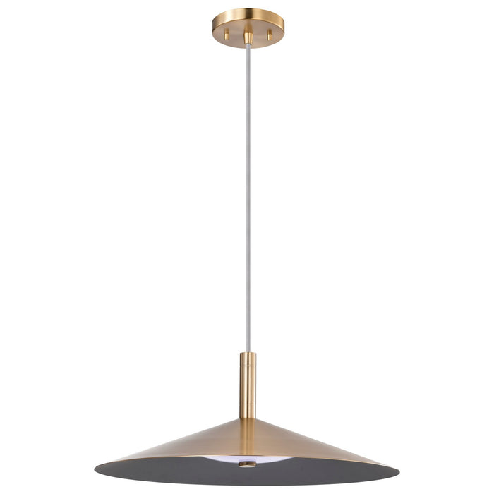 Nuvo Lighting 62-2093 LED Pendant, Burnished Brass