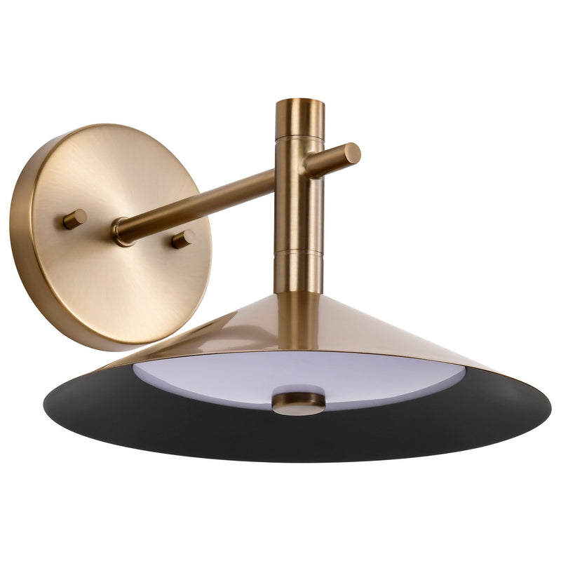 Nuvo Lighting 62-2094 LED Wall Sconce, Burnished Brass