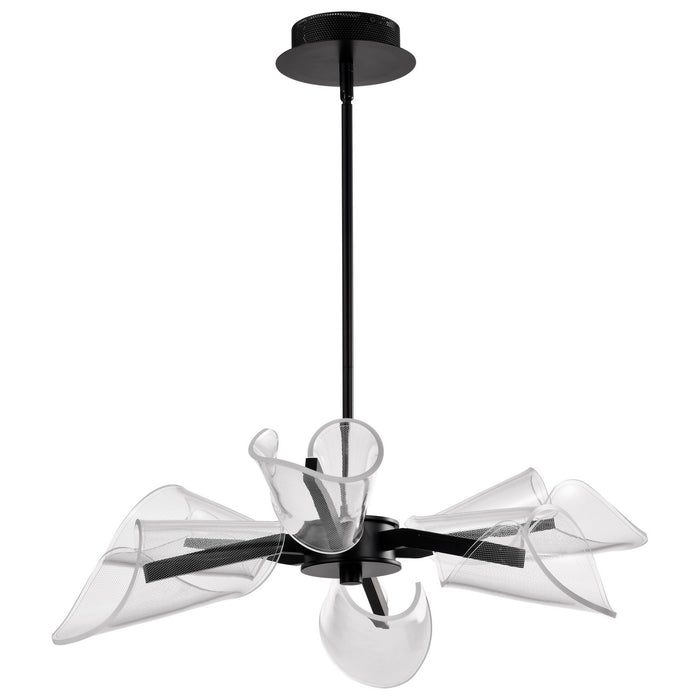Nuvo Lighting 62-2281 LED Chandelier, Matte Black