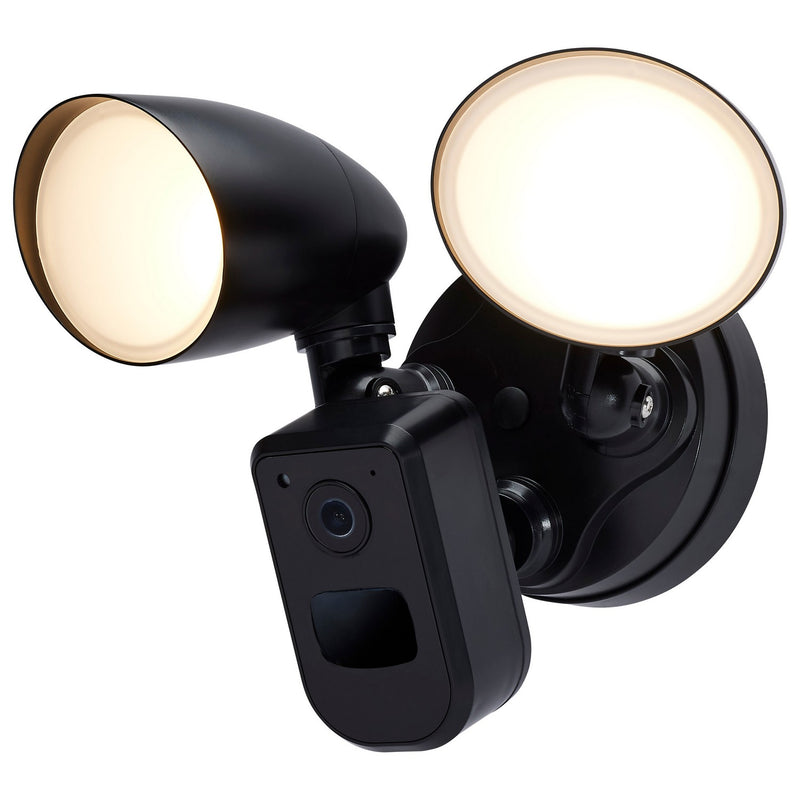 Nuvo Lighting 65-931 LED Outdoor Security Light with Camera, Black