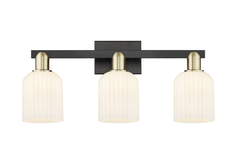 Innovations 716-3W-BAB-G559-5GWH Three Light Bath Vanity, Black Antique Brass