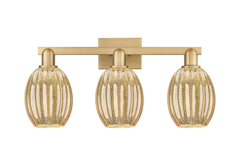 Innovations 716-3W-BB-G459-6ME Three Light Bath Vanity, Brushed Brass