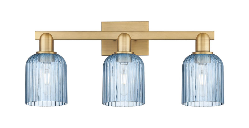 Innovations 716-3W-BB-G559-5BL Three Light Bath Vanity, Brushed Brass