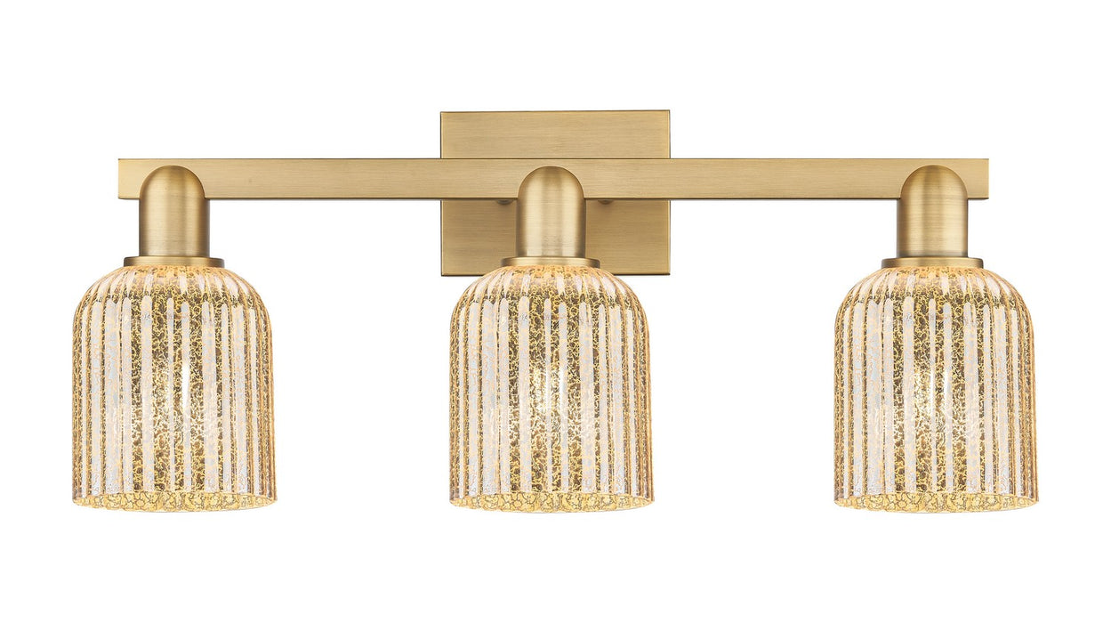 Innovations 716-3W-BB-G559-5ME Three Light Bath Vanity, Brushed Brass