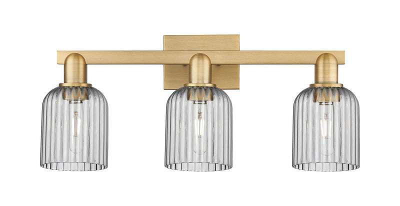 Innovations 716-3W-BB-G559-5SM Three Light Bath Vanity, Brushed Brass