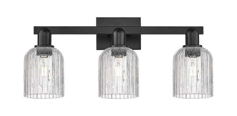 Innovations 716-3W-BK-G559-5CL Three Light Bath Vanity, Matte Black