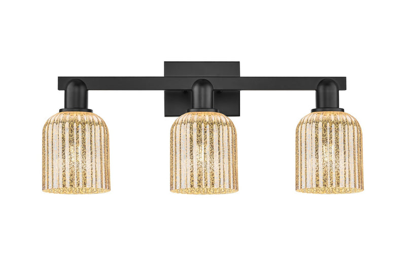 Innovations 716-3W-BK-G559-5ME Three Light Bath Vanity, Matte Black