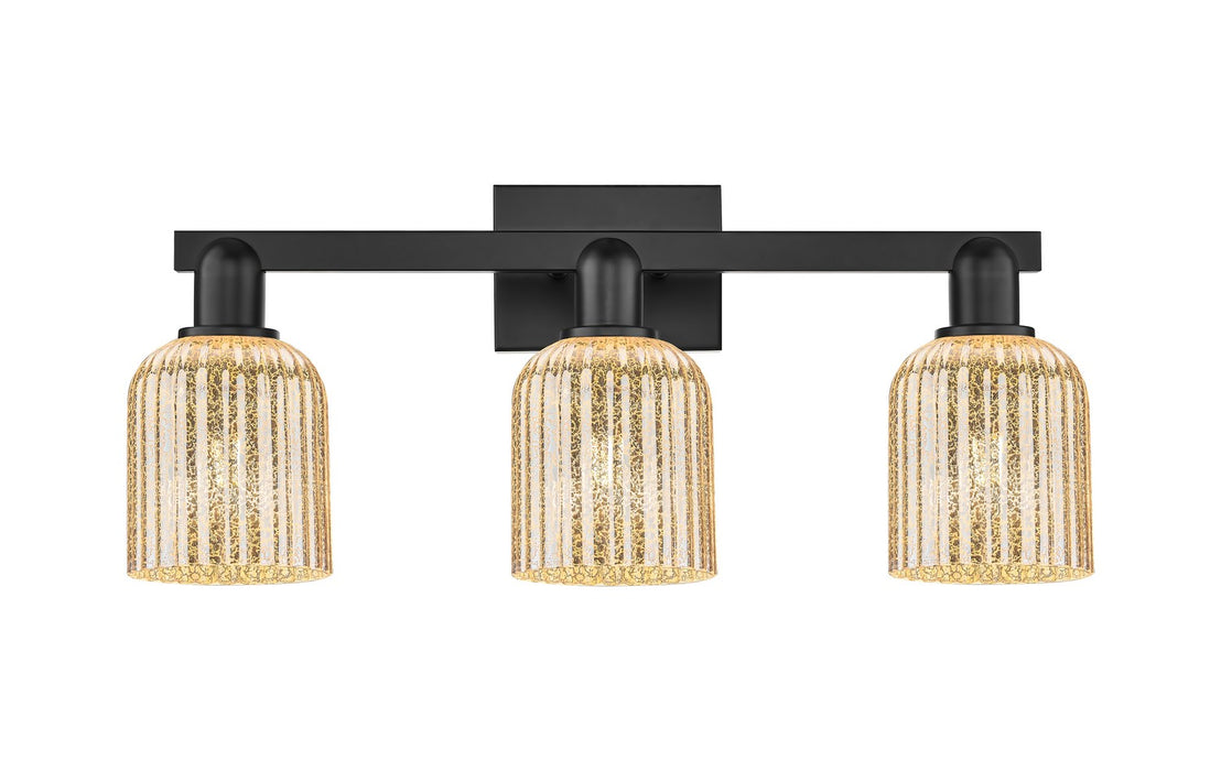 Innovations 716-3W-BK-G559-5ME Three Light Bath Vanity, Matte Black