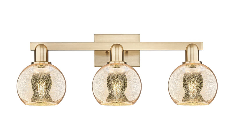 Innovations 716-3W-CB-G128-6 Three Light Bath Vanity, Champagne Bronze