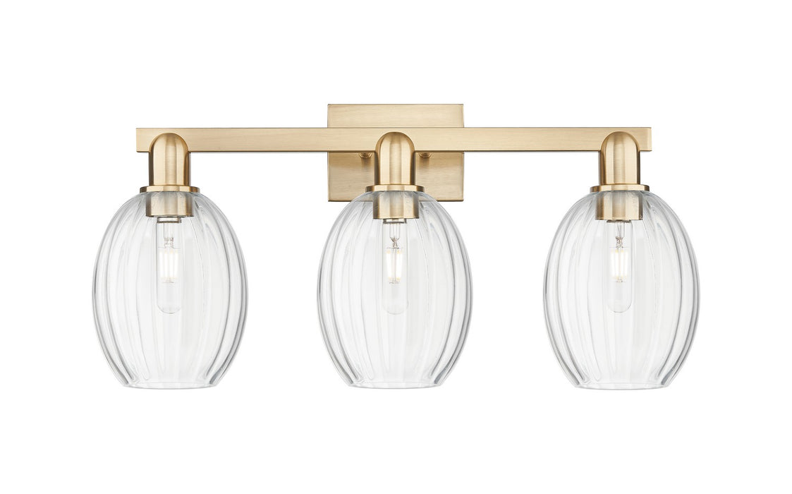 Innovations 716-3W-CB-G459-6CL Three Light Bath Vanity, Champagne Bronze