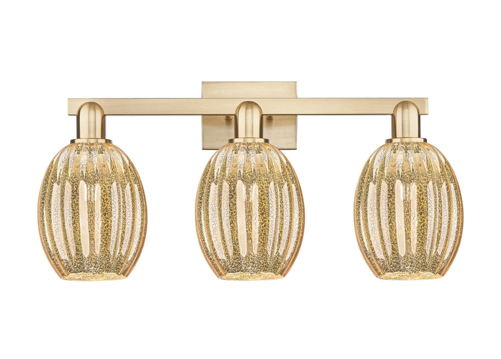 Innovations 716-3W-CB-G459-6ME Three Light Bath Vanity, Champagne Bronze