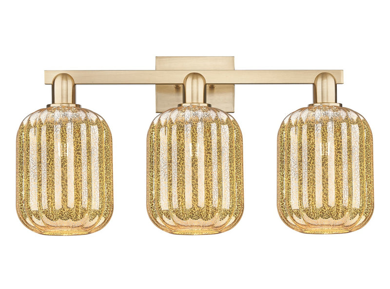 Innovations 716-3W-CB-G460-7ME Three Light Bath Vanity, Champagne Bronze