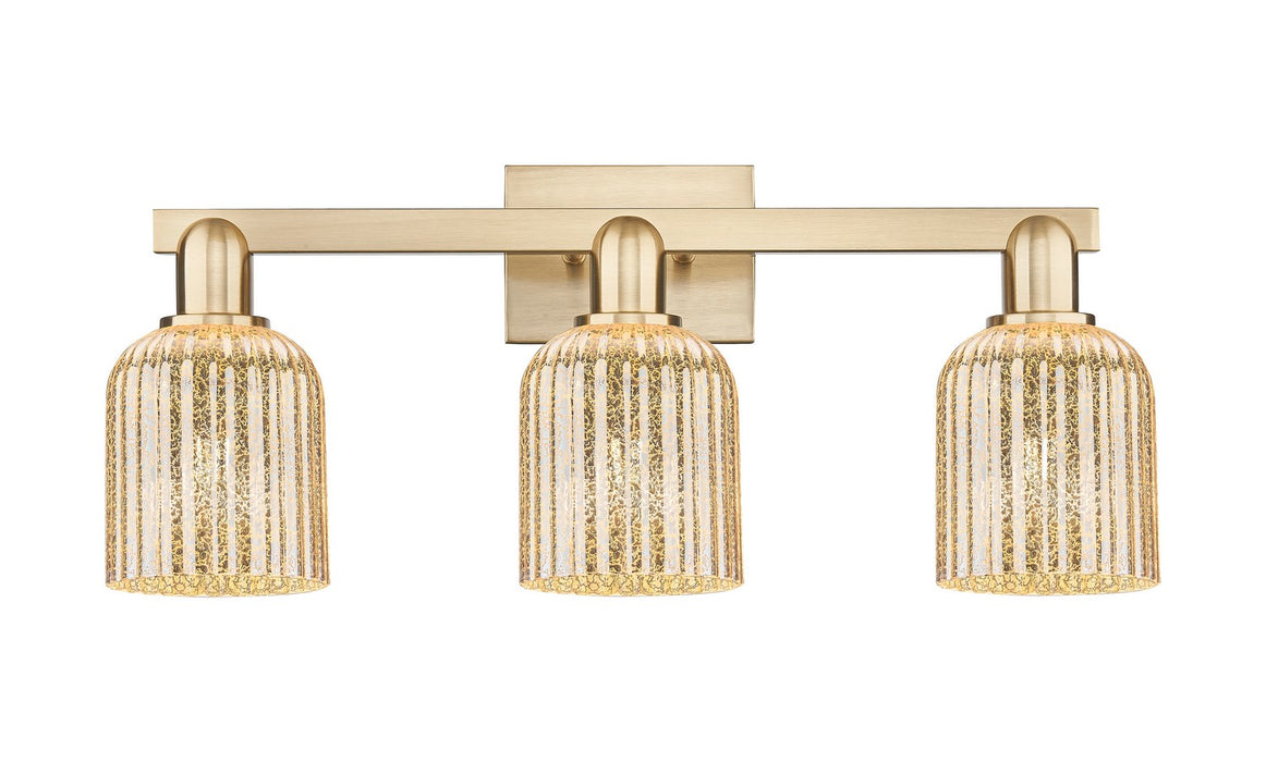 Innovations 716-3W-CB-G559-5ME Three Light Bath Vanity, Champagne Bronze