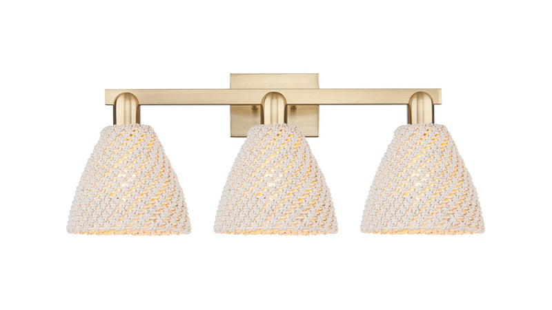 Innovations 716-3W-CB-NBD-75-NAT Three Light Bath Vanity, Brushed Champagne Bronze