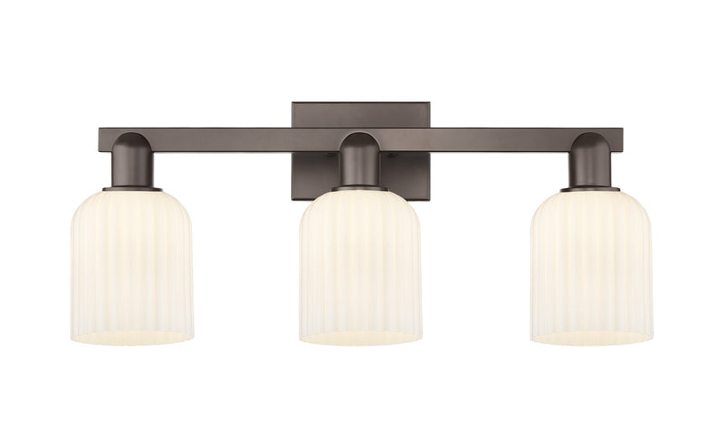 Innovations 716-3W-OB-G559-5GWH Three Light Bath Vanity, Oil Rubbed Bronze