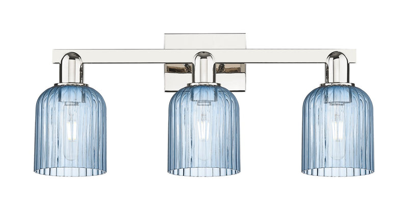 Innovations 716-3W-PN-G559-5BL Three Light Bath Vanity, Polished Nickel