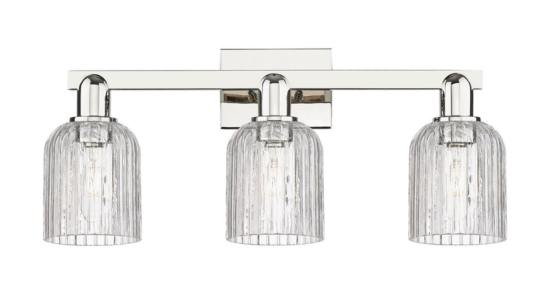 Innovations 716-3W-PN-G559-5CL Three Light Bath Vanity, Polished Nickel