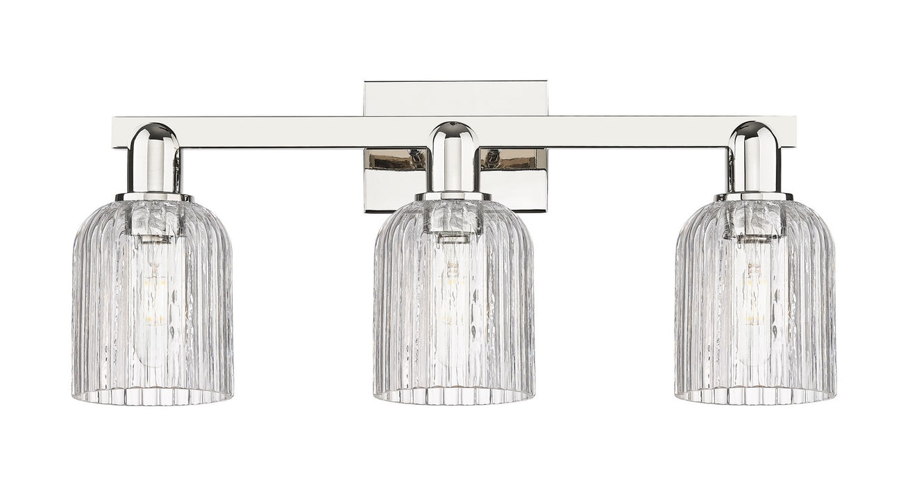 Innovations 716-3W-PN-G559-5CL Three Light Bath Vanity, Polished Nickel