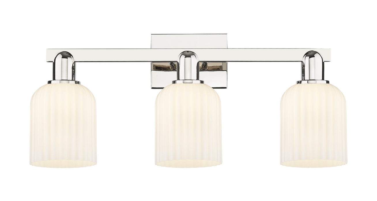 Innovations 716-3W-PN-G559-5GWH Three Light Bath Vanity, Polished Nickel