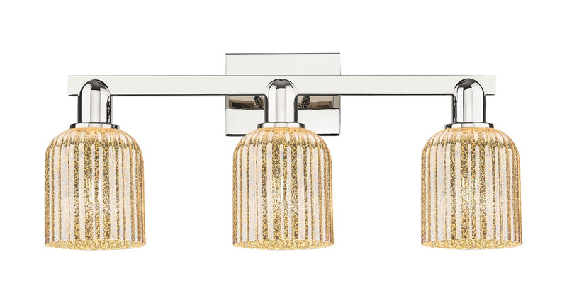 Innovations 716-3W-PN-G559-5ME Three Light Bath Vanity, Polished Nickel