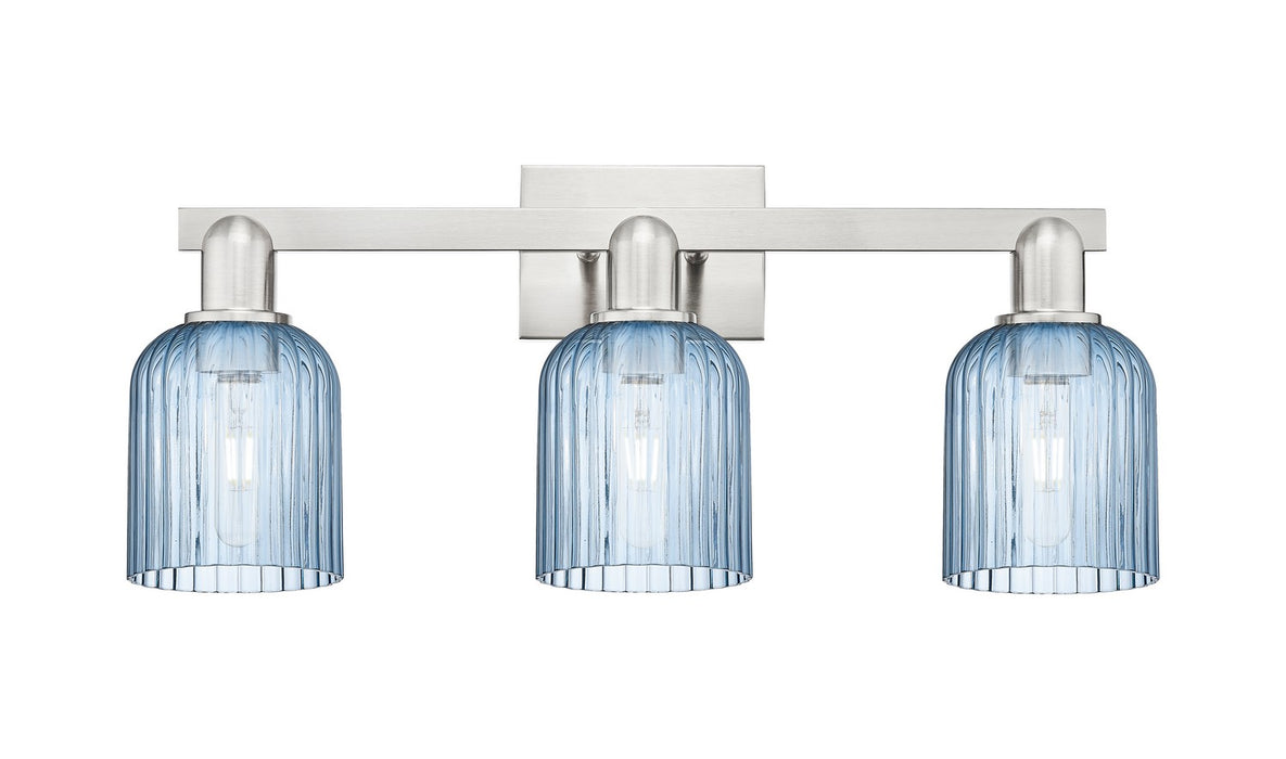 Innovations 716-3W-SN-G559-5BL Three Light Bath Vanity, Brushed Satin Nickel