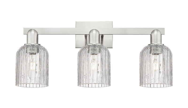 Innovations 716-3W-SN-G559-5CL Three Light Bath Vanity, Brushed Satin Nickel