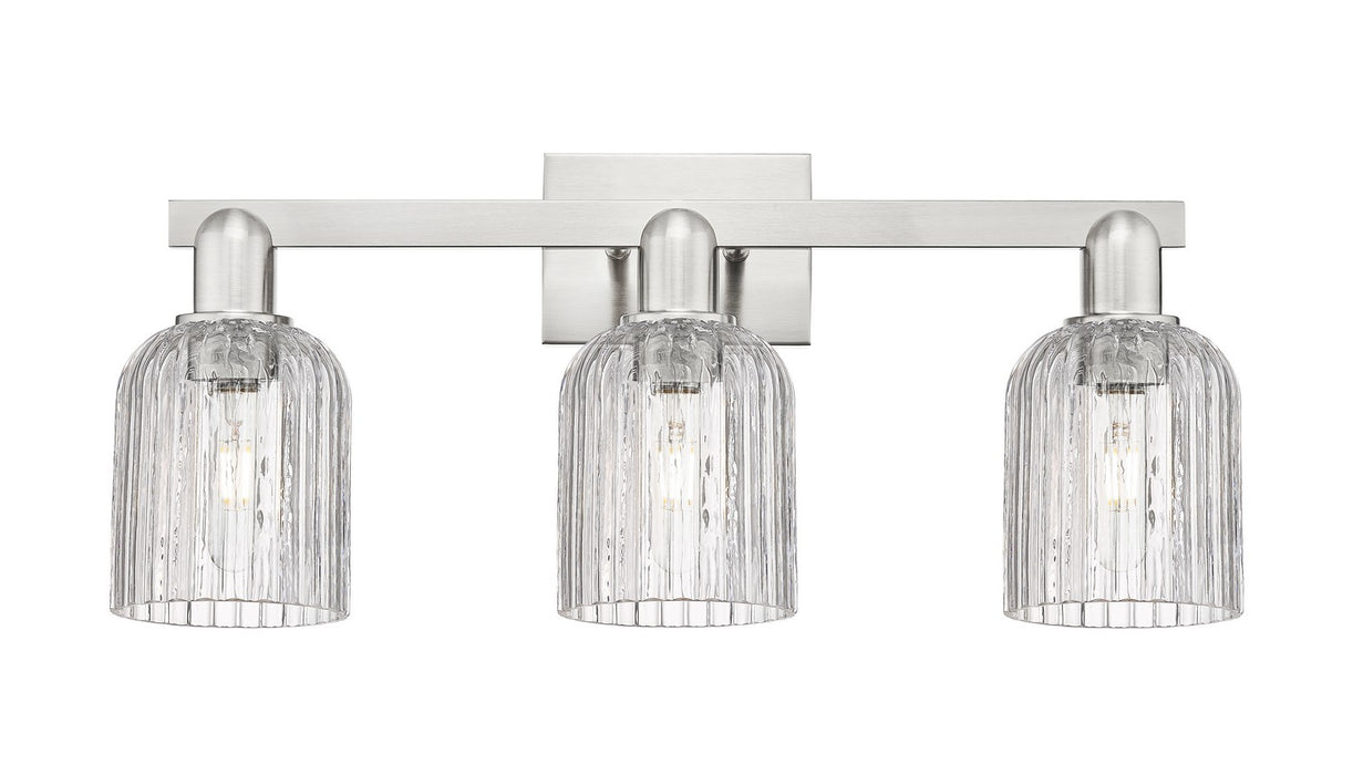 Innovations 716-3W-SN-G559-5CL Three Light Bath Vanity, Brushed Satin Nickel