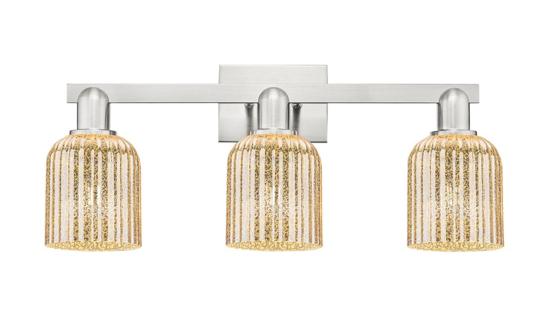 Innovations 716-3W-SN-G559-5ME Three Light Bath Vanity, Brushed Satin Nickel