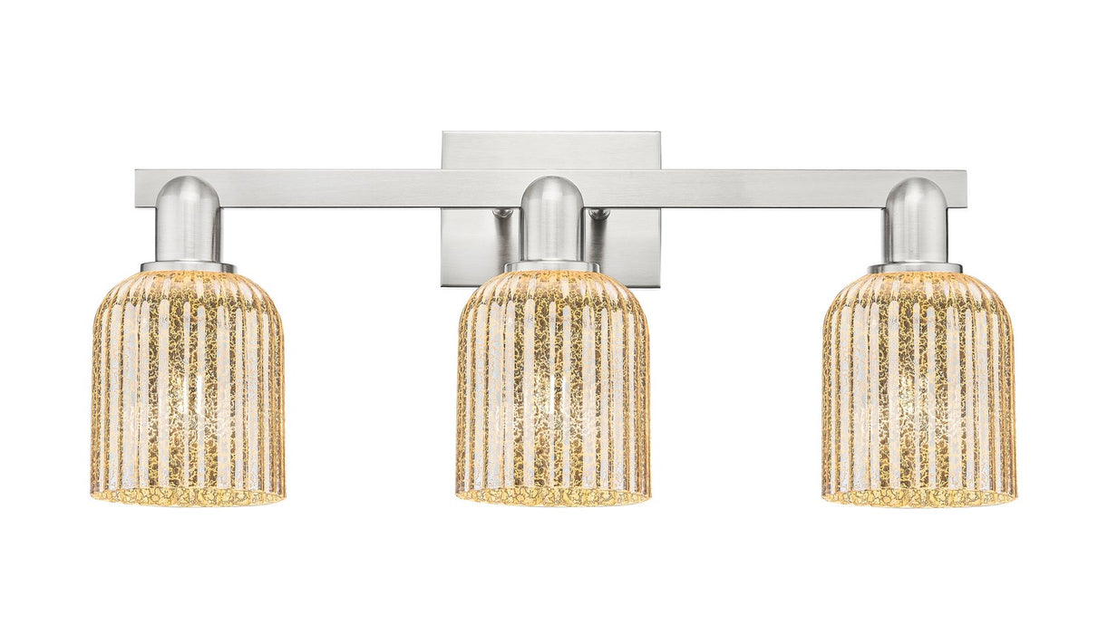 Innovations 716-3W-SN-G559-5ME Three Light Bath Vanity, Brushed Satin Nickel