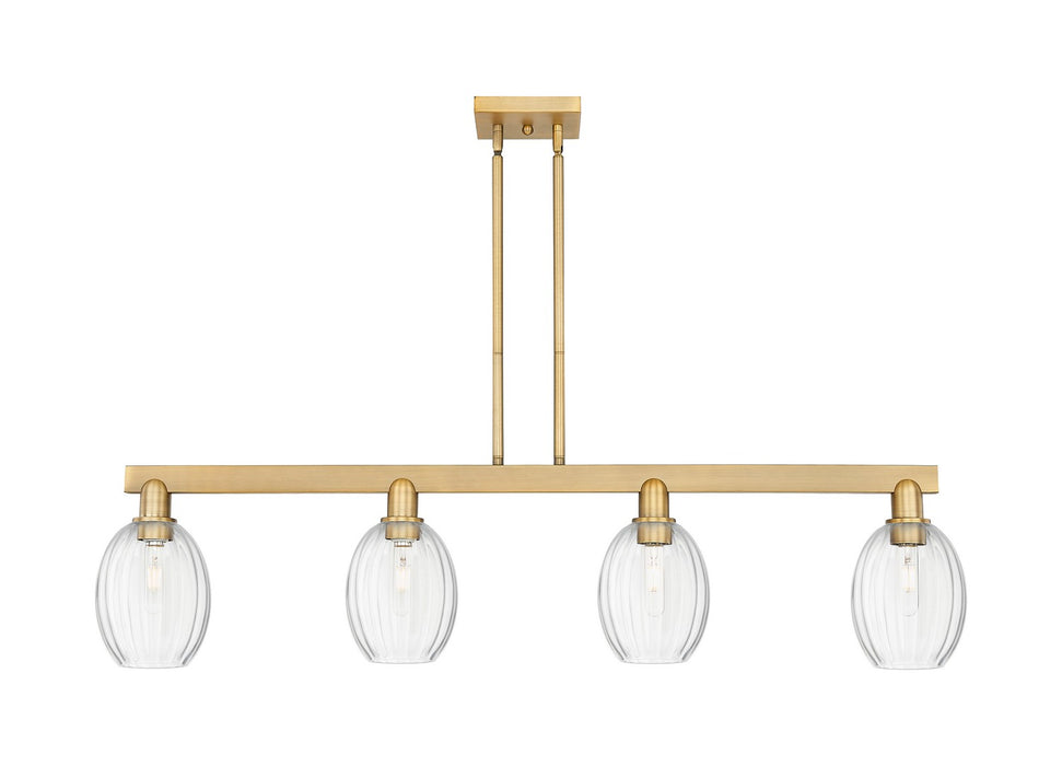 Innovations 716-4I-BB-G459-6CL Four Light Island Pendant, Brushed Brass