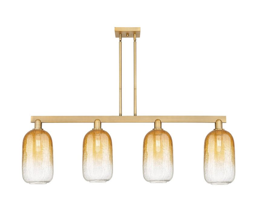 Innovations 716-4I-BB-G482-7AM Four Light Island Pendant, Brushed Brass