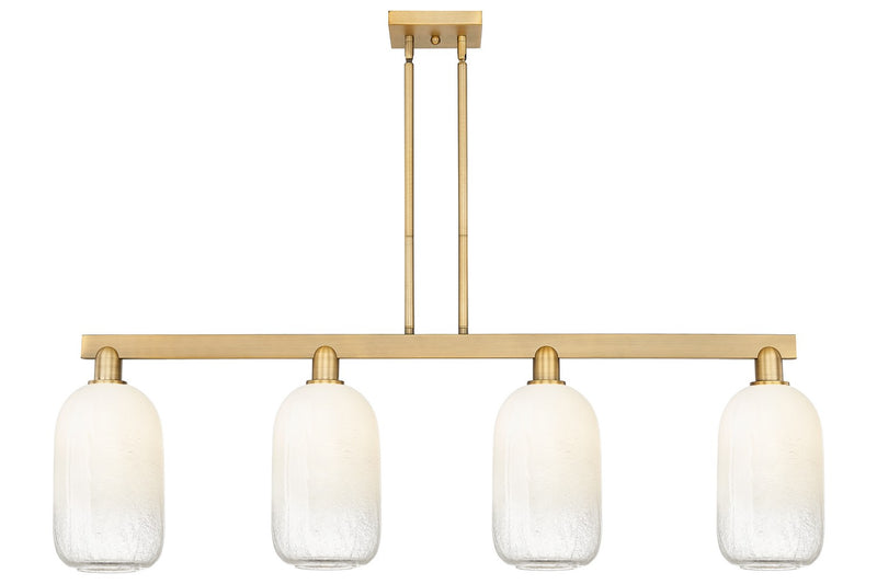 Innovations 716-4I-BB-G482-7OP Four Light Island Pendant, Brushed Brass