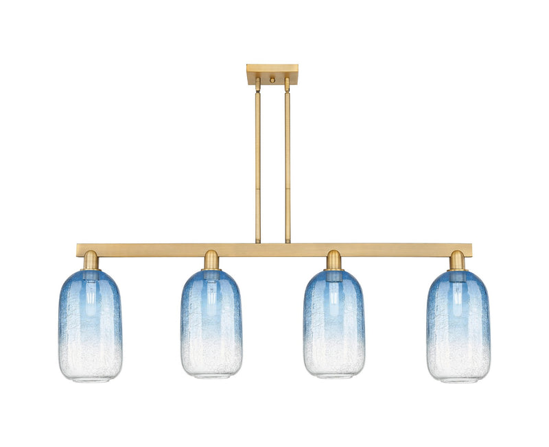 Innovations 716-4I-BB-G482-7SB Four Light Island Pendant, Brushed Brass