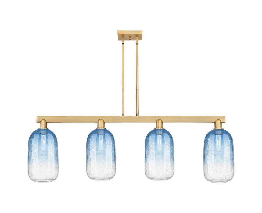 Innovations 716-4I-BB-G482-7SB Four Light Island Pendant, Brushed Brass