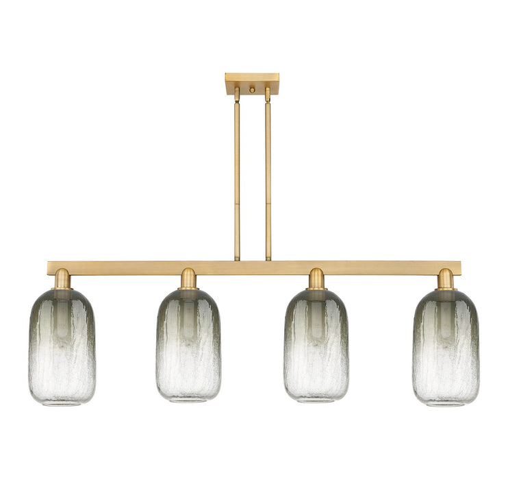 Innovations 716-4I-BB-G482-7SL Four Light Island Pendant, Brushed Brass