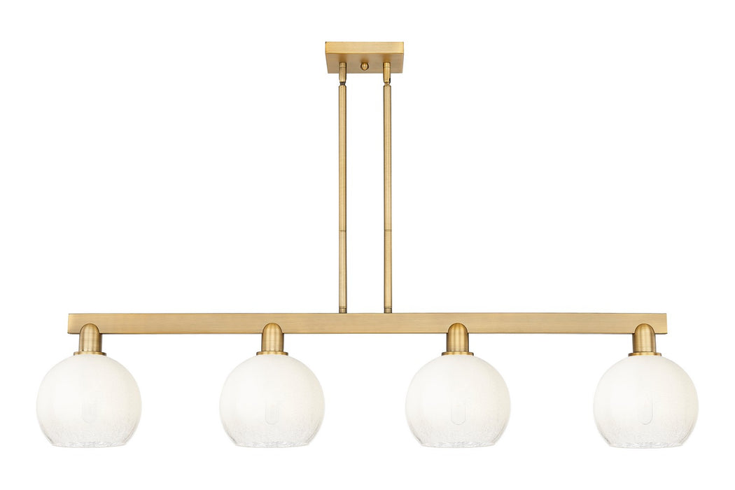 Innovations 716-4I-BB-G483-8OP Four Light Island Pendant, Brushed Brass