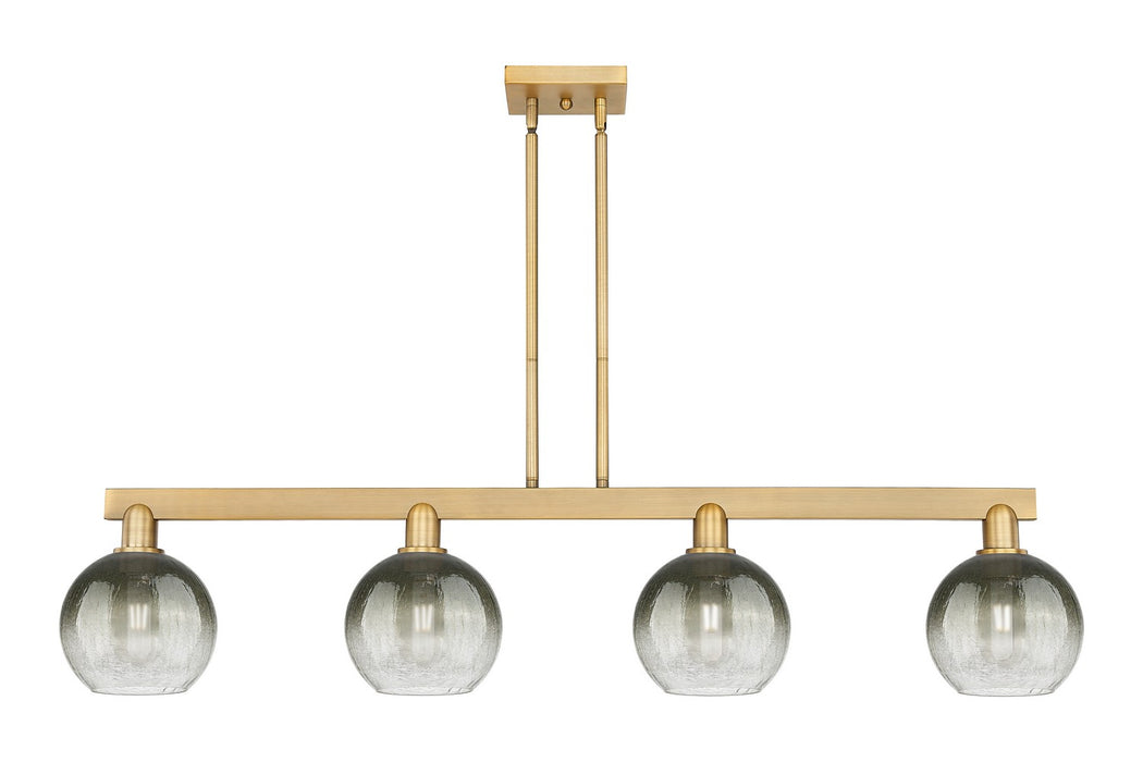 Innovations 716-4I-BB-G483-8SL Four Light Island Pendant, Brushed Brass