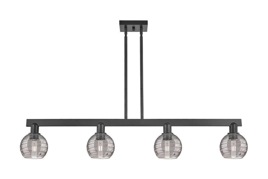 Innovations 716-4I-BK-G1213-6SM Four Light Island Pendant, Matte Black