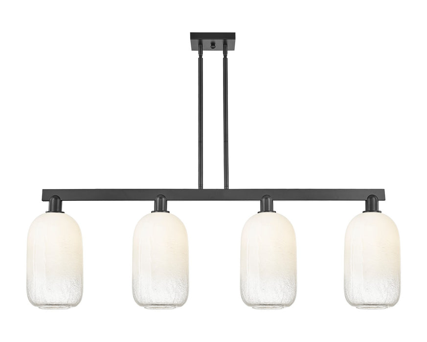 Innovations 716-4I-BK-G482-7OP Four Light Island Pendant, Matte Black