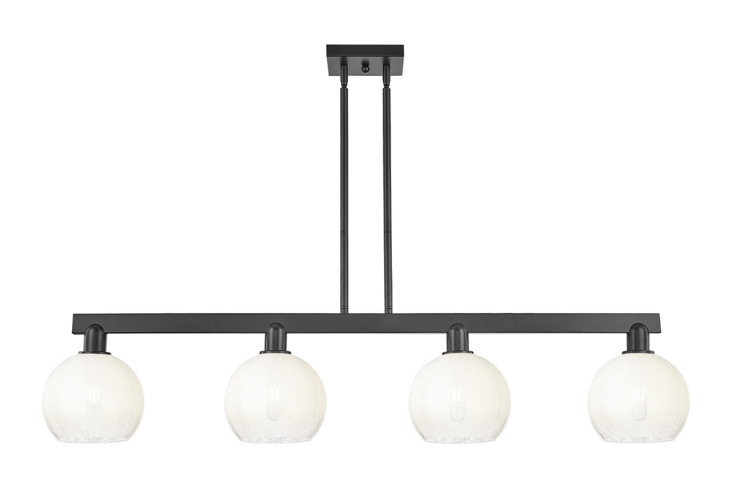 Innovations 716-4I-BK-G483-8OP Four Light Island Pendant, Matte Black