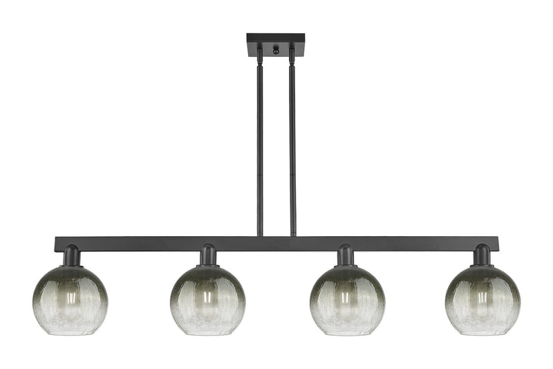 Innovations 716-4I-BK-G483-8SL Four Light Island Pendant, Matte Black