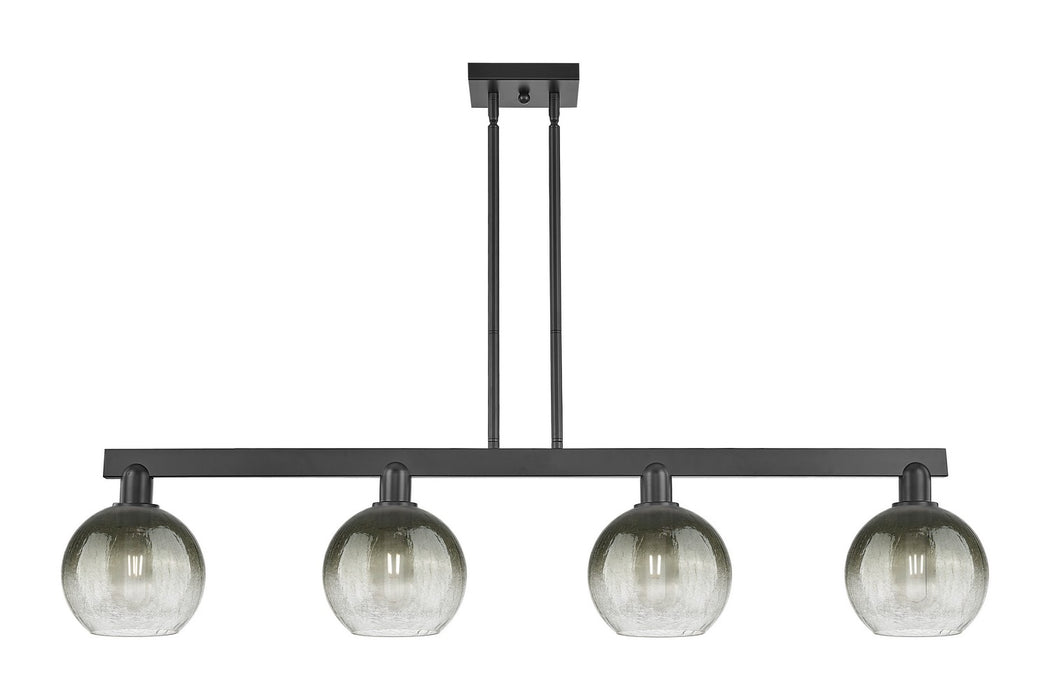 Innovations 716-4I-BK-G483-8SL Four Light Island Pendant, Matte Black