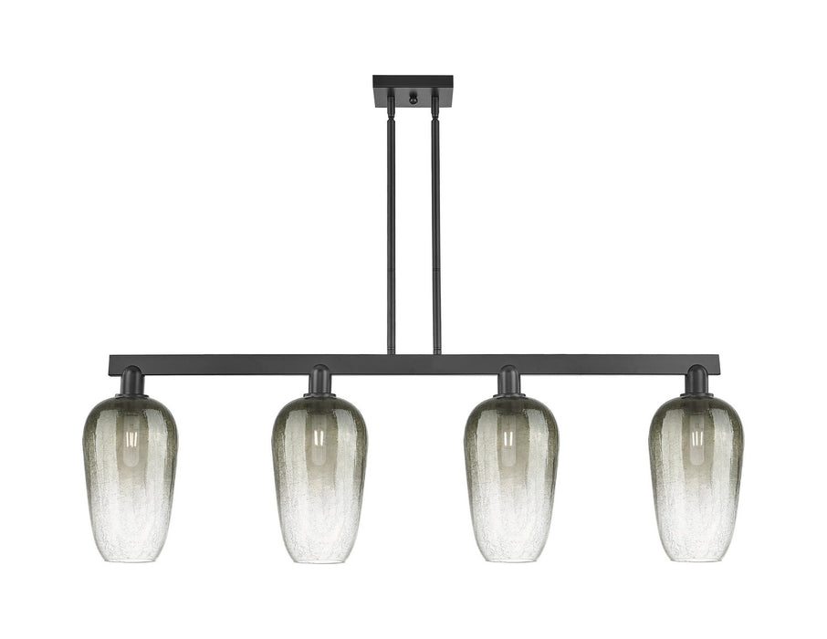 Innovations 716-4I-BK-G484-7SL Four Light Island Pendant, Matte Black
