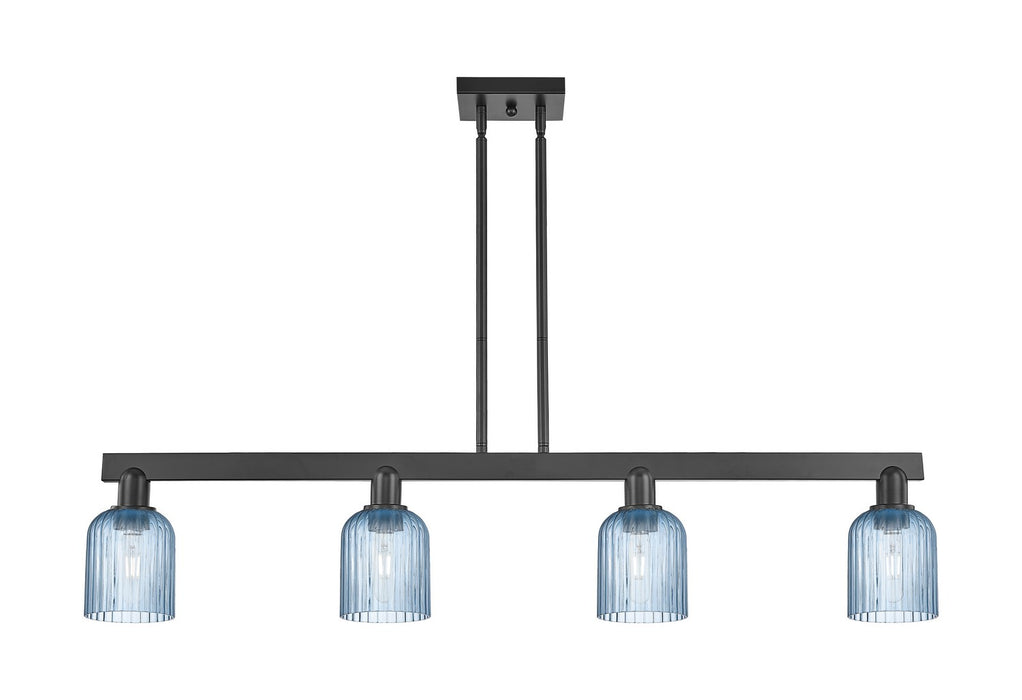Innovations 716-4I-BK-G559-5BL Four Light Island Pendant, Matte Black