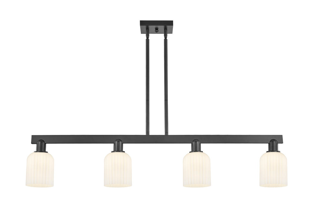 Innovations 716-4I-BK-G559-5GWH Four Light Island Pendant, Matte Black