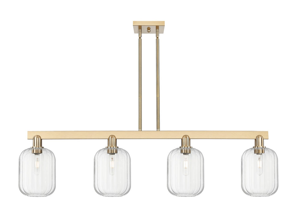 Innovations 716-4I-CB-G460-7CL Four Light Island Pendant, Champagne Bronze