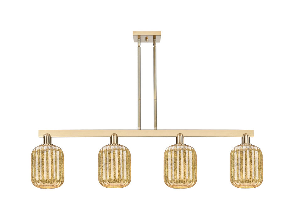 Innovations 716-4I-CB-G460-7ME Four Light Island Pendant, Champagne Bronze
