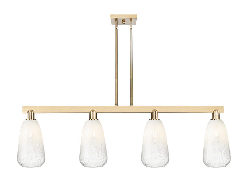 Innovations 716-4I-CB-G480-6OP Four Light Island Pendant, Champagne Bronze