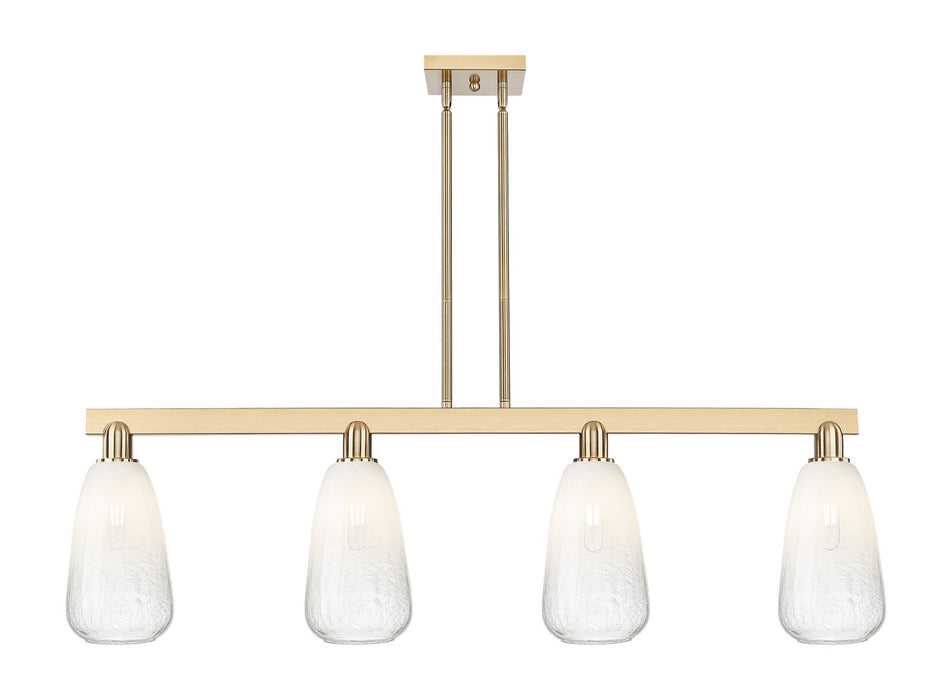 Innovations 716-4I-CB-G480-6OP Four Light Island Pendant, Champagne Bronze